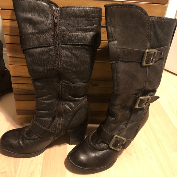 Report brown leather boots - Picture 2 of 6